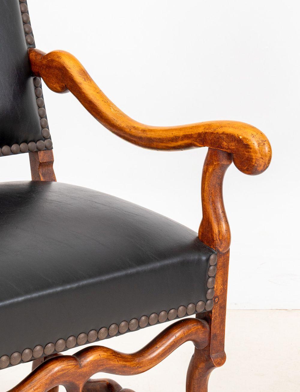 Louis XIV Style Walnut Fauteuil, Pair In Good Condition For Sale In Astoria, NY