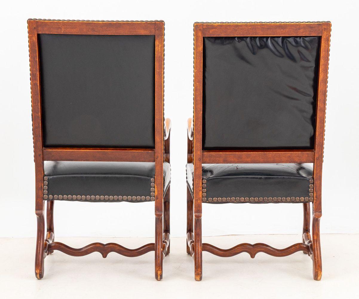 Louis XIV Style Walnut Fauteuil, Pair For Sale 2
