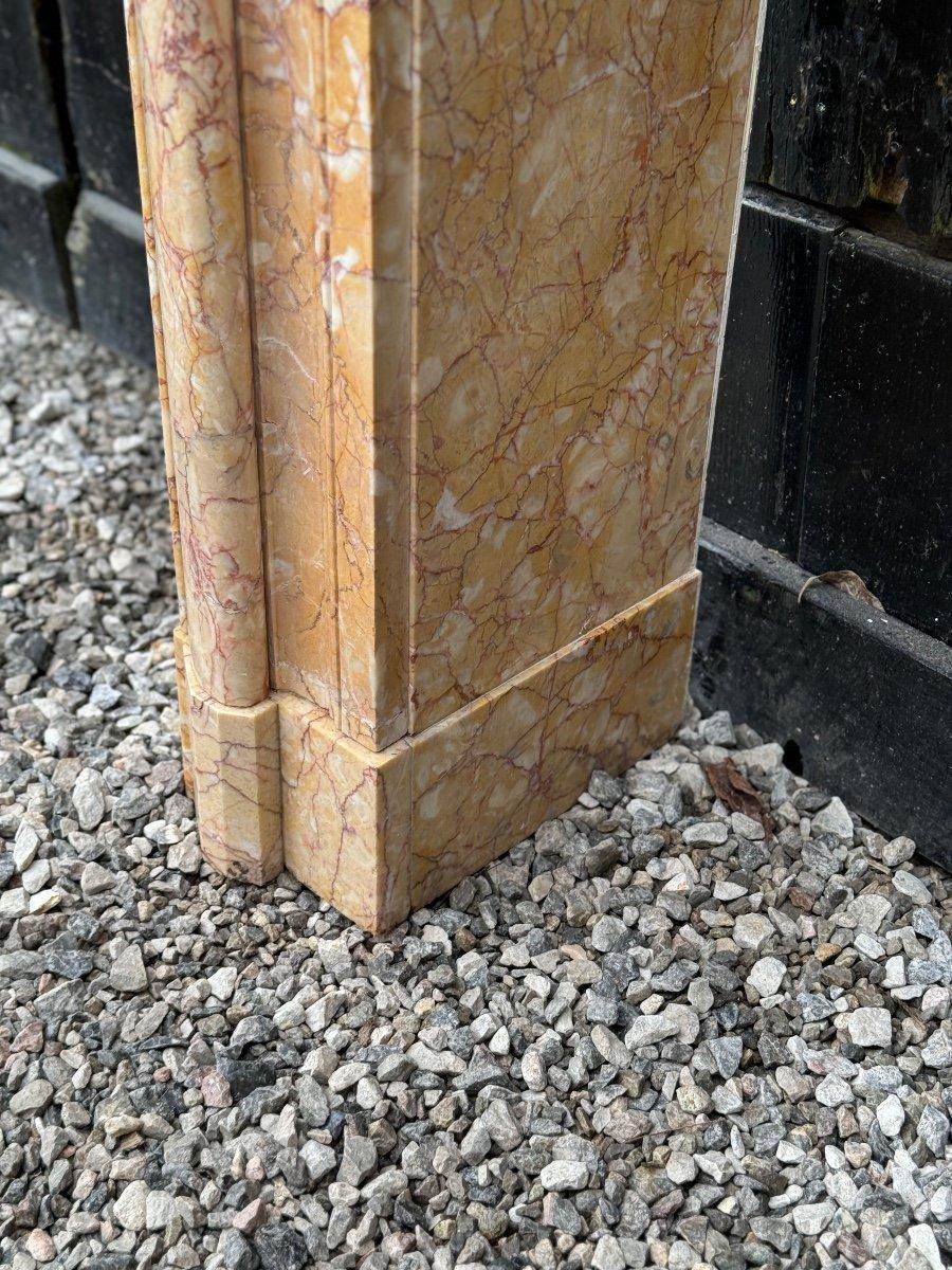 Louis XIV Style Yellow Marble Mantel Trets Circa 1880 For Sale 5
