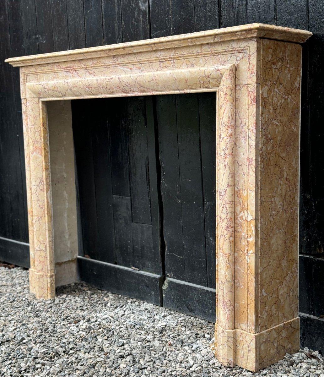 Louis XIV Style Yellow Marble Mantel Trets Circa 1880 For Sale 6
