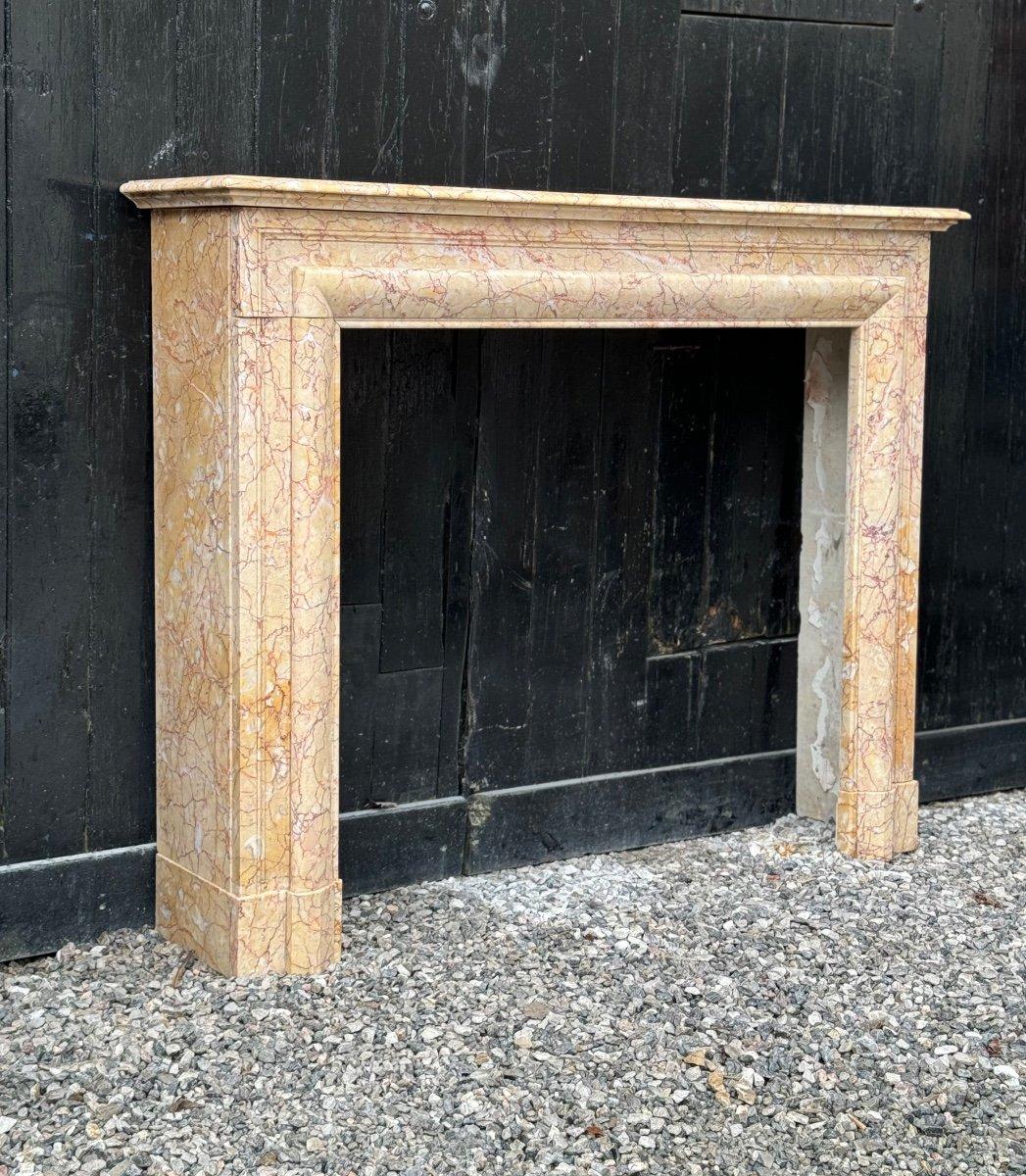 Louis XIV Style Yellow Marble Mantel Trets Circa 1880 For Sale 7