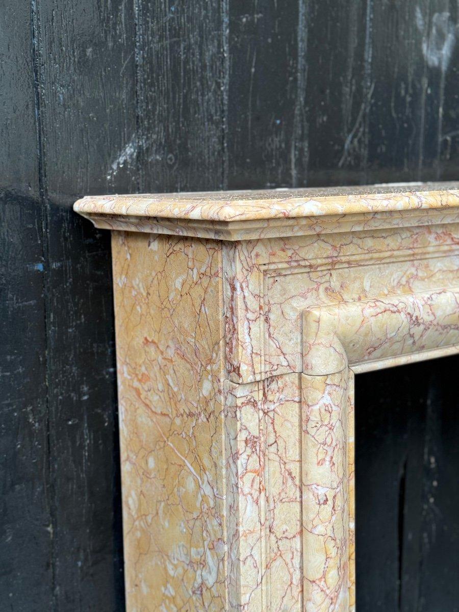 Louis XIV Style Yellow Marble Mantel Trets Circa 1880 For Sale 2