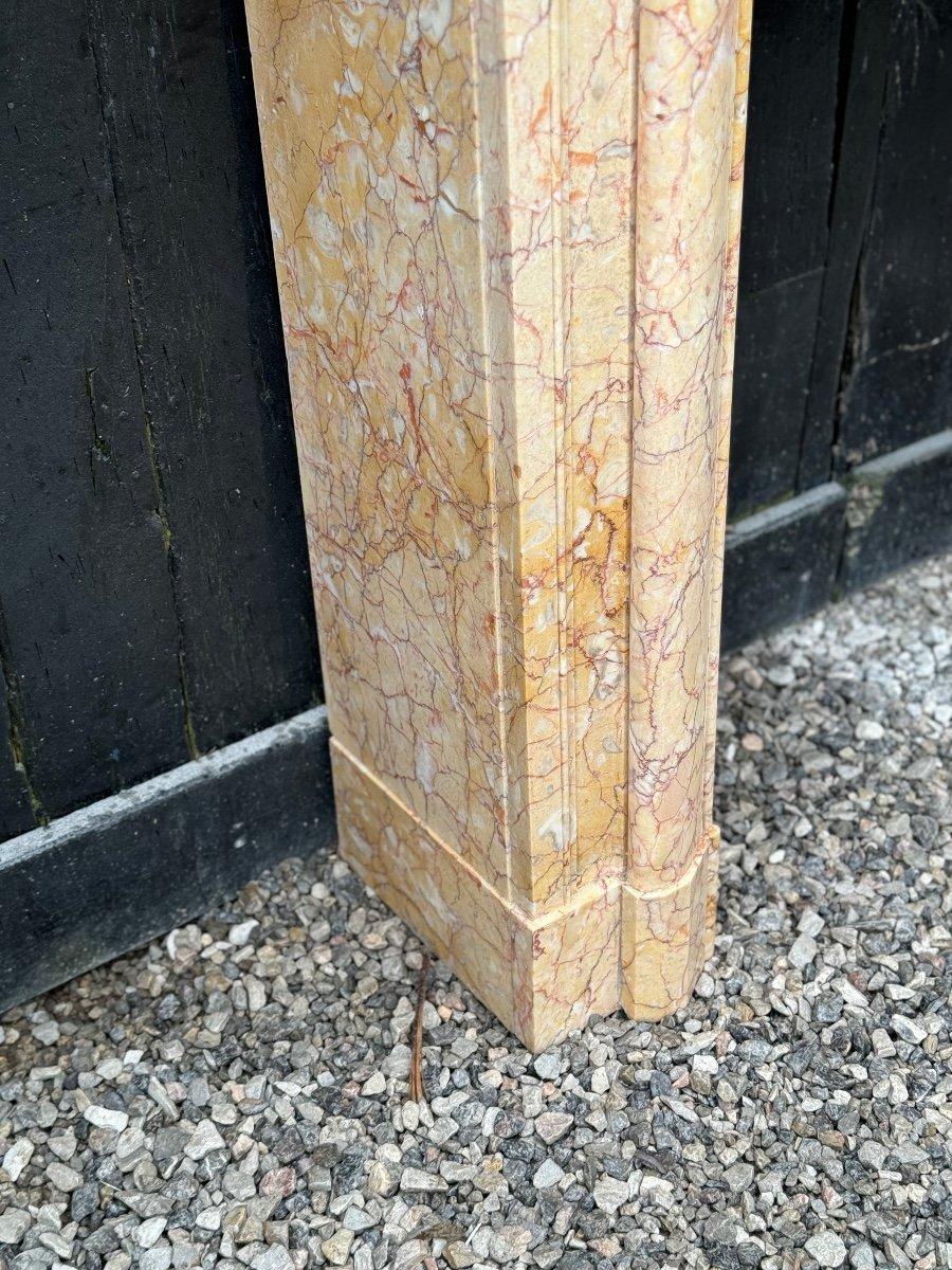 Louis XIV Style Yellow Marble Mantel Trets Circa 1880 For Sale 3