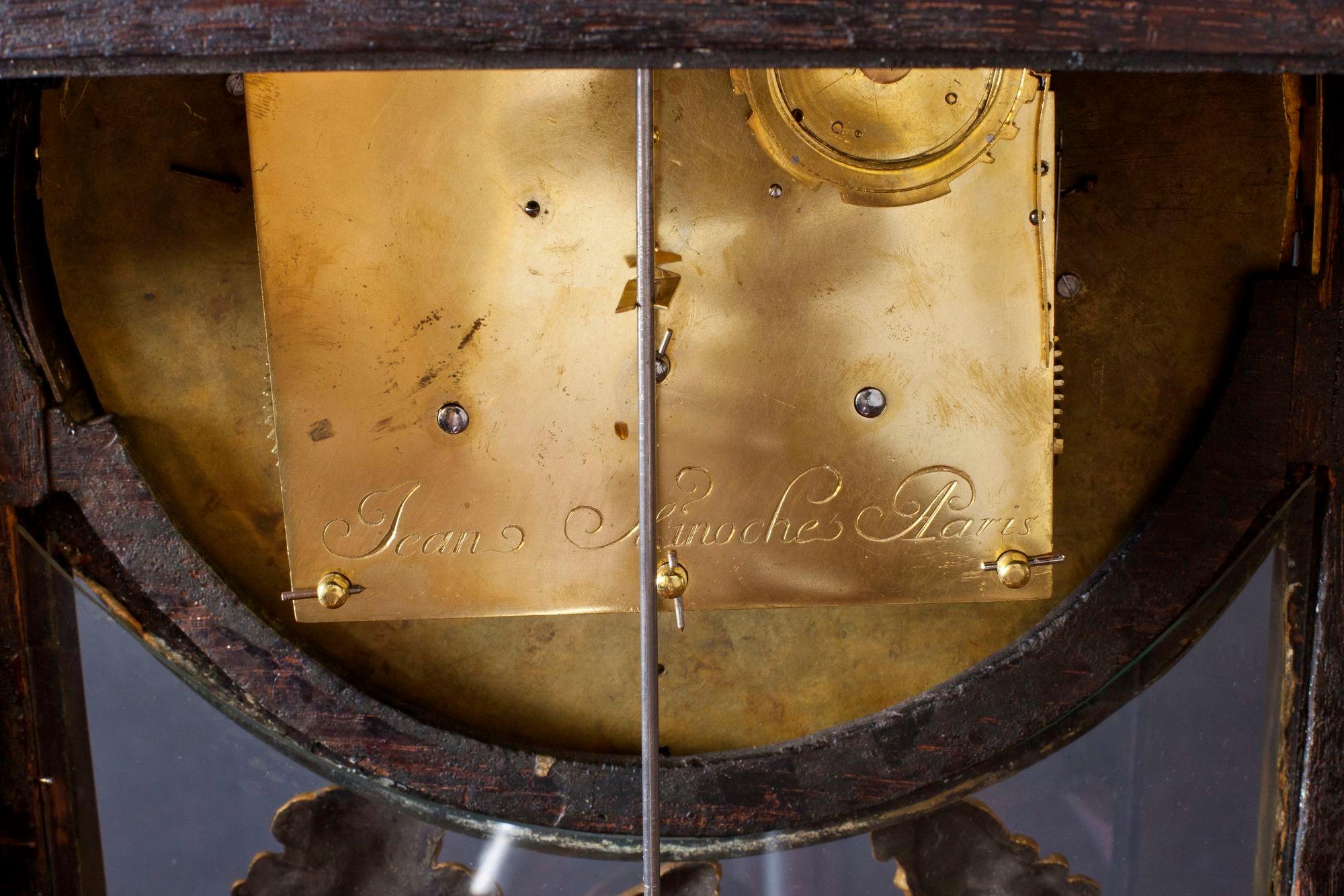 Early 18th Century Louis XIV Tortoiseshell Boulle Bracket Clock For Sale