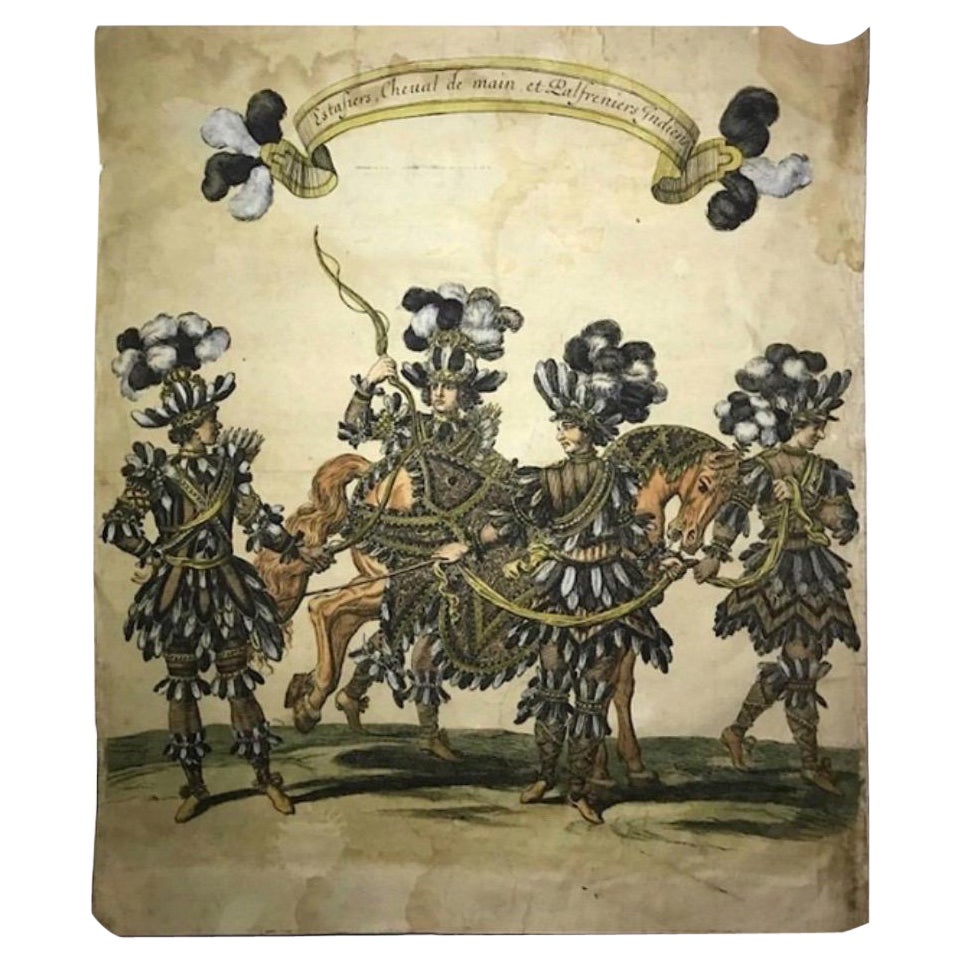 Original Aquatinte- Original von Israel Silvestre, Frankreich 1662, Louis XIV.-Stil, Versailles-Druck im Angebot