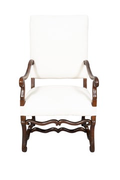 Louis XIV Walnut Os De Mouton Armchair