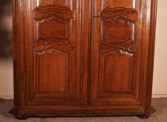 Louis XIV Wardrobe In Oak-18 Century
