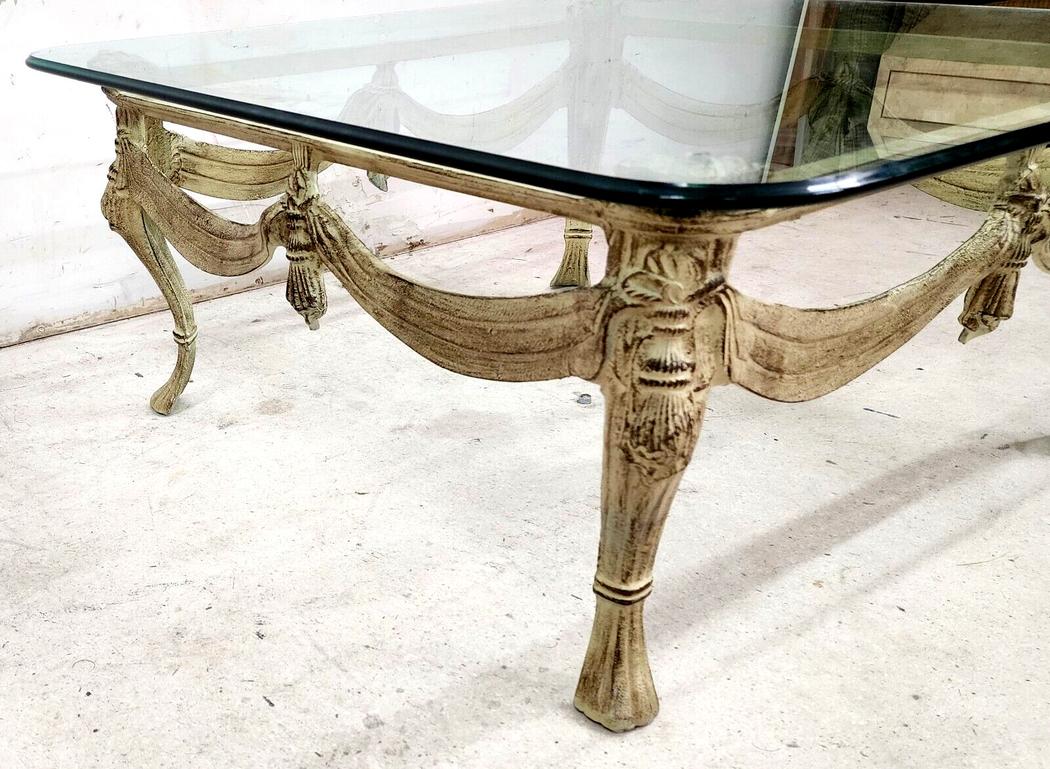 Table Basse en Métal et Verre Louis XlV en vente 1