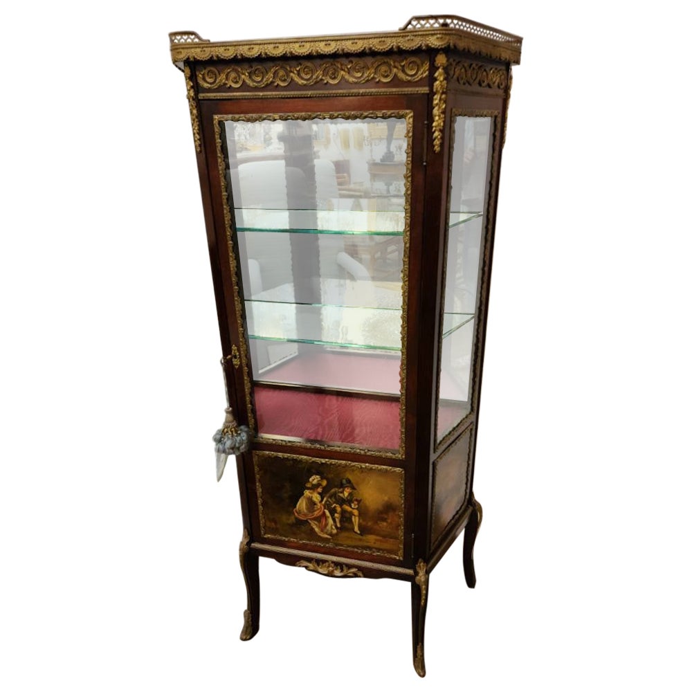 Stile Louis XLV  Vernis mogano  Martin Vitrine in vendita