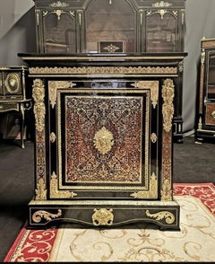 Louis XV and Boulle Style Cabinet, France, 19th Century