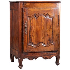 Louis XV Antique French Walnut Confit Cabinet Armoire, circa 1750