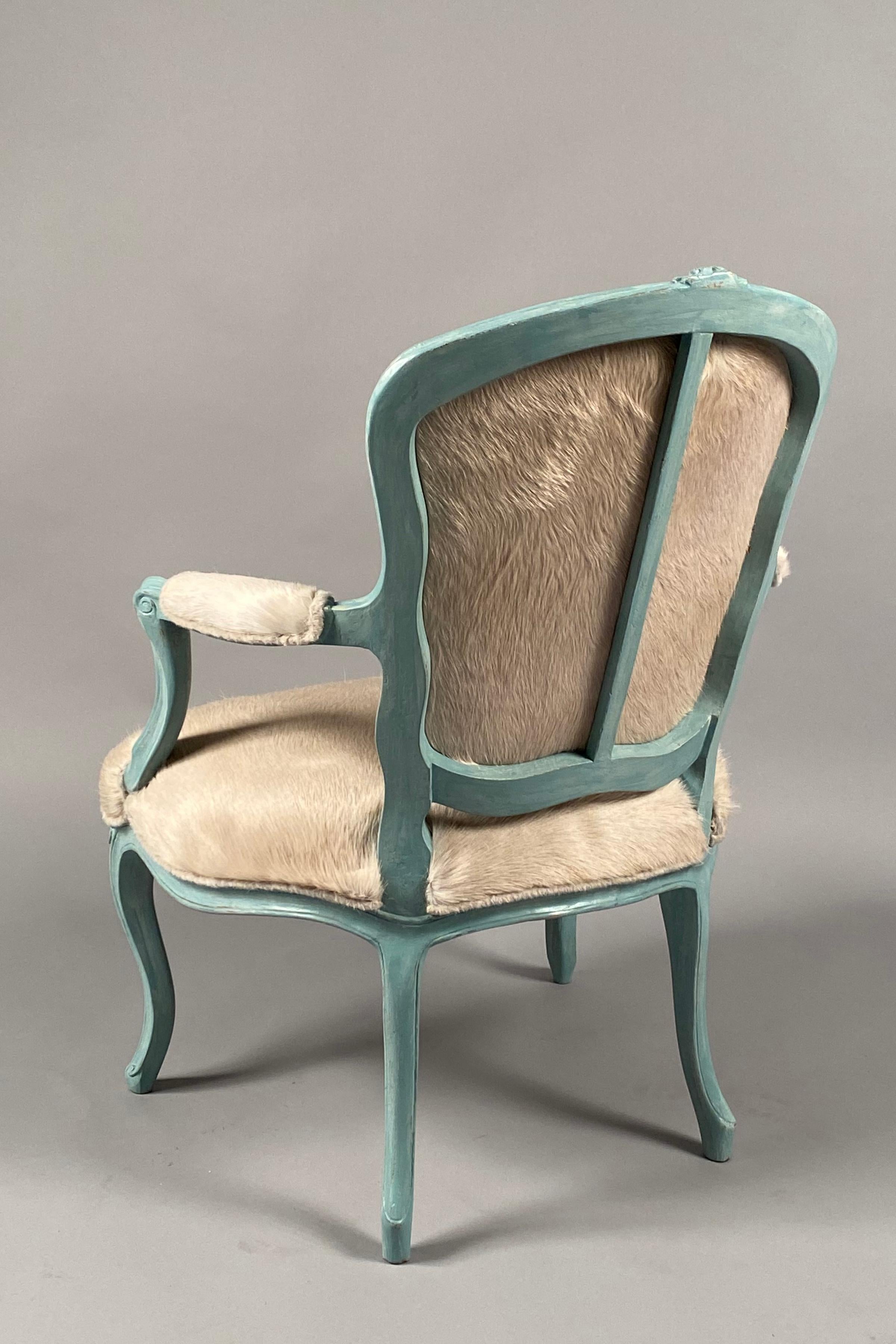 Painted Louis XV Armchair