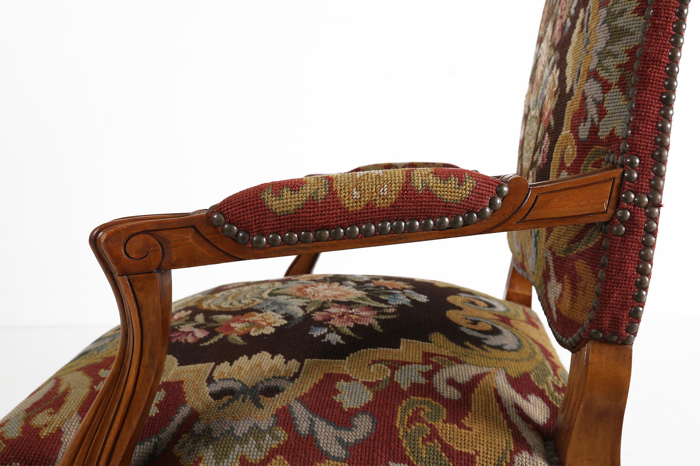 Louis XV Armchair In Good Condition For Sale In Meulebeke, BE