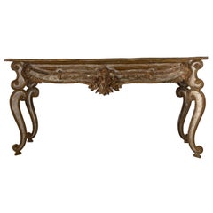 Louis XV Artisan Crafted Giltwood Console with Reclaimed Antique Material
