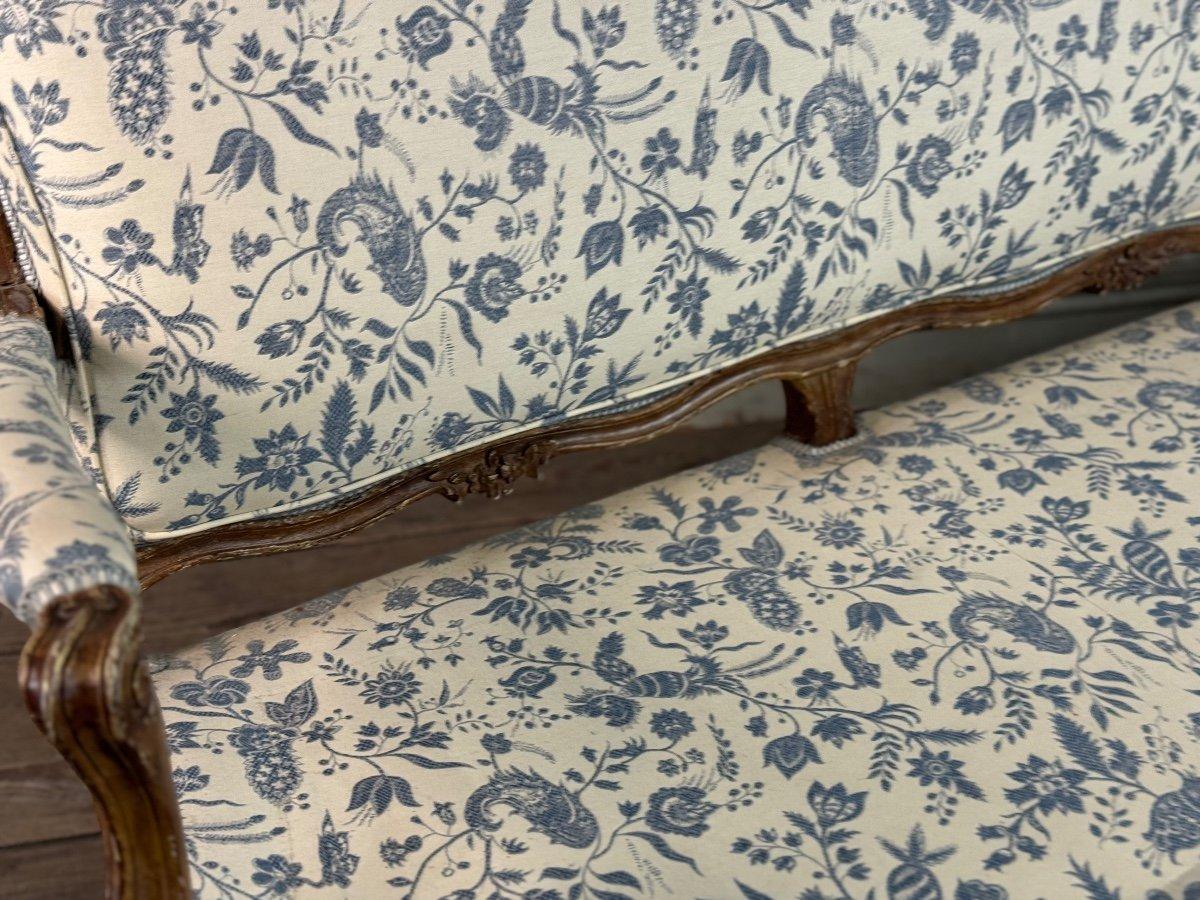 18th Century and Earlier Louis XV Bench In Carved Wood Oak Patina 18th Century For Sale