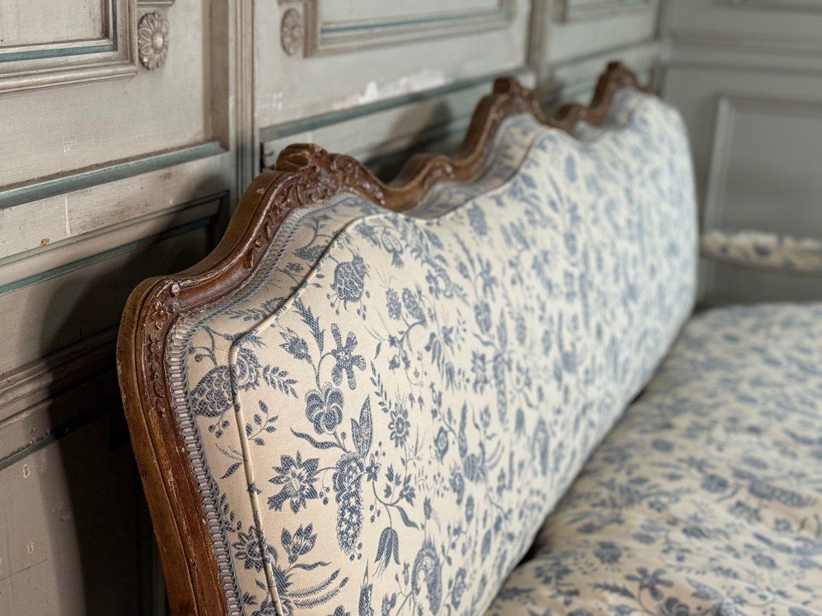 Chêne Banc Louis XV en bois sculpté Oak Patina 18ème siècle en vente