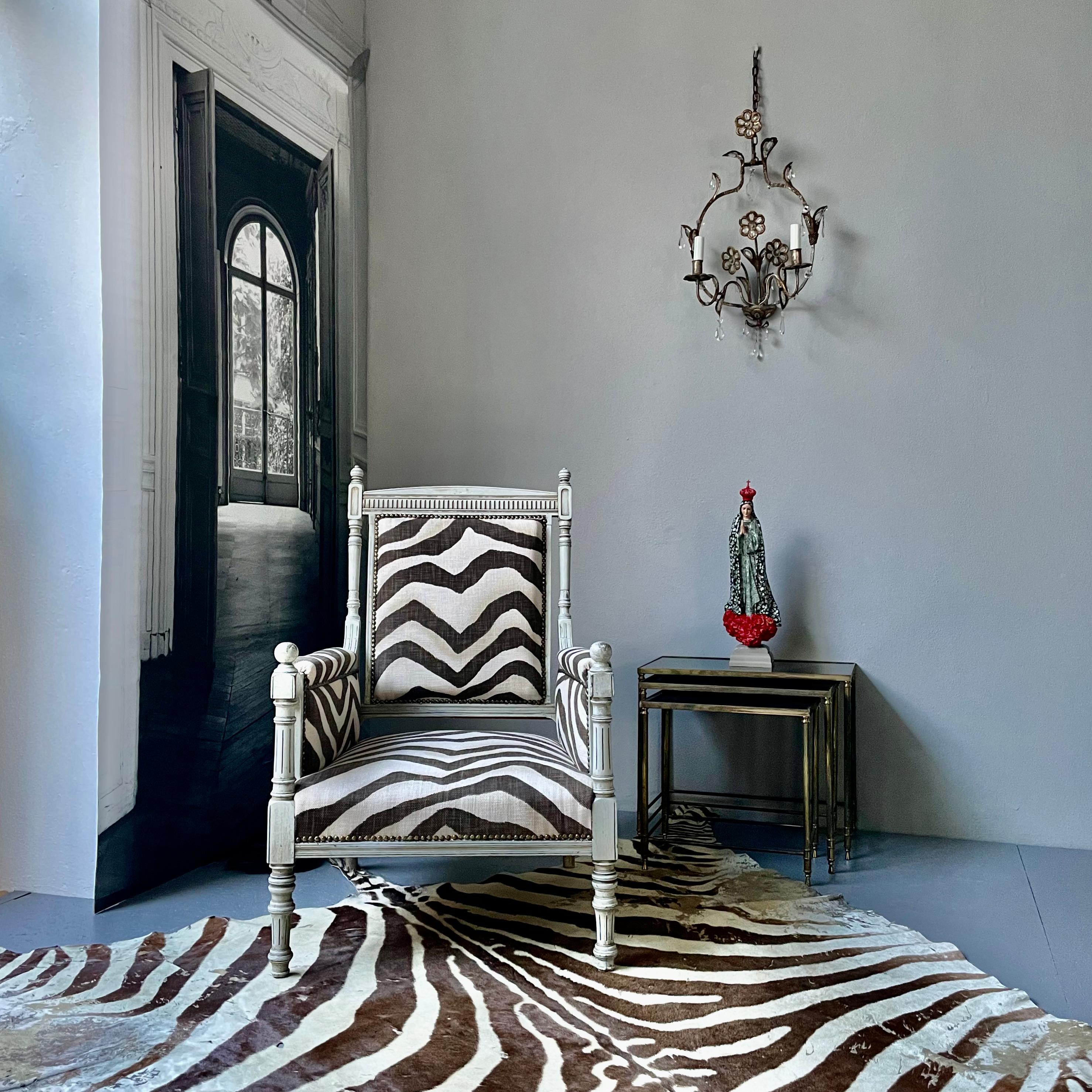 ralph lauren zebra chair