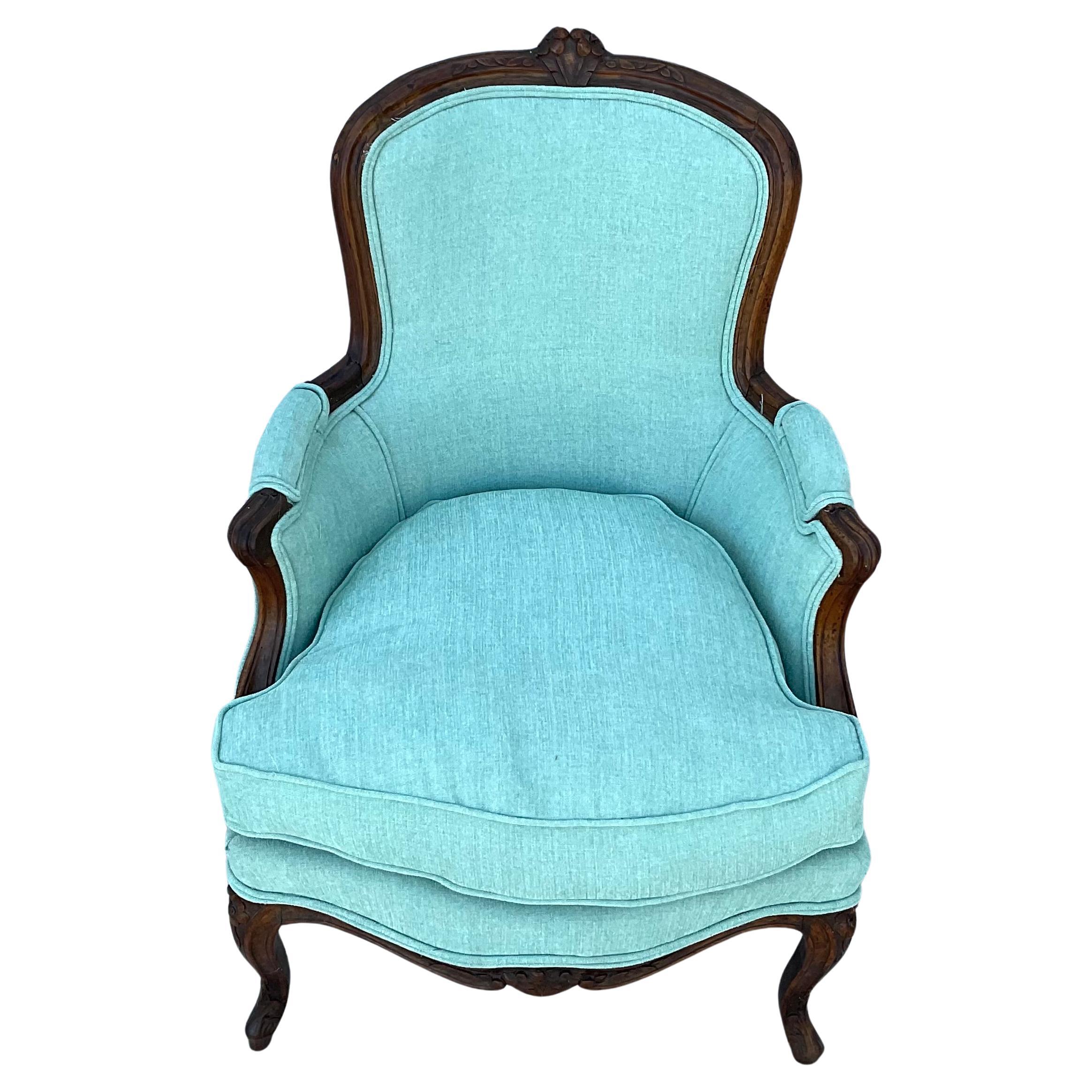 French Louis XV Bergère Chair 18th Century For Sale
