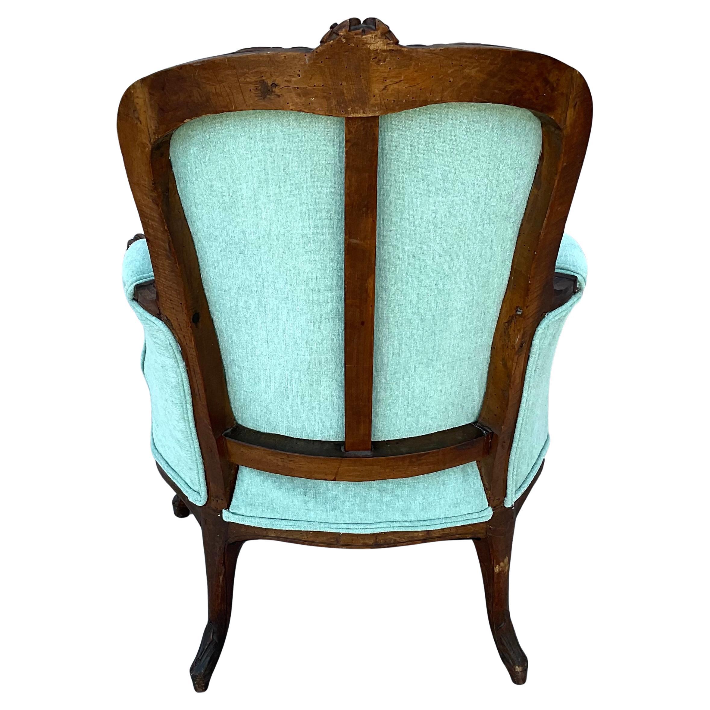 Louis XV Bergère Chair 18th Century For Sale 4
