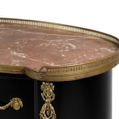 Louis XV Black Lacquer Commode, Late 19th Century