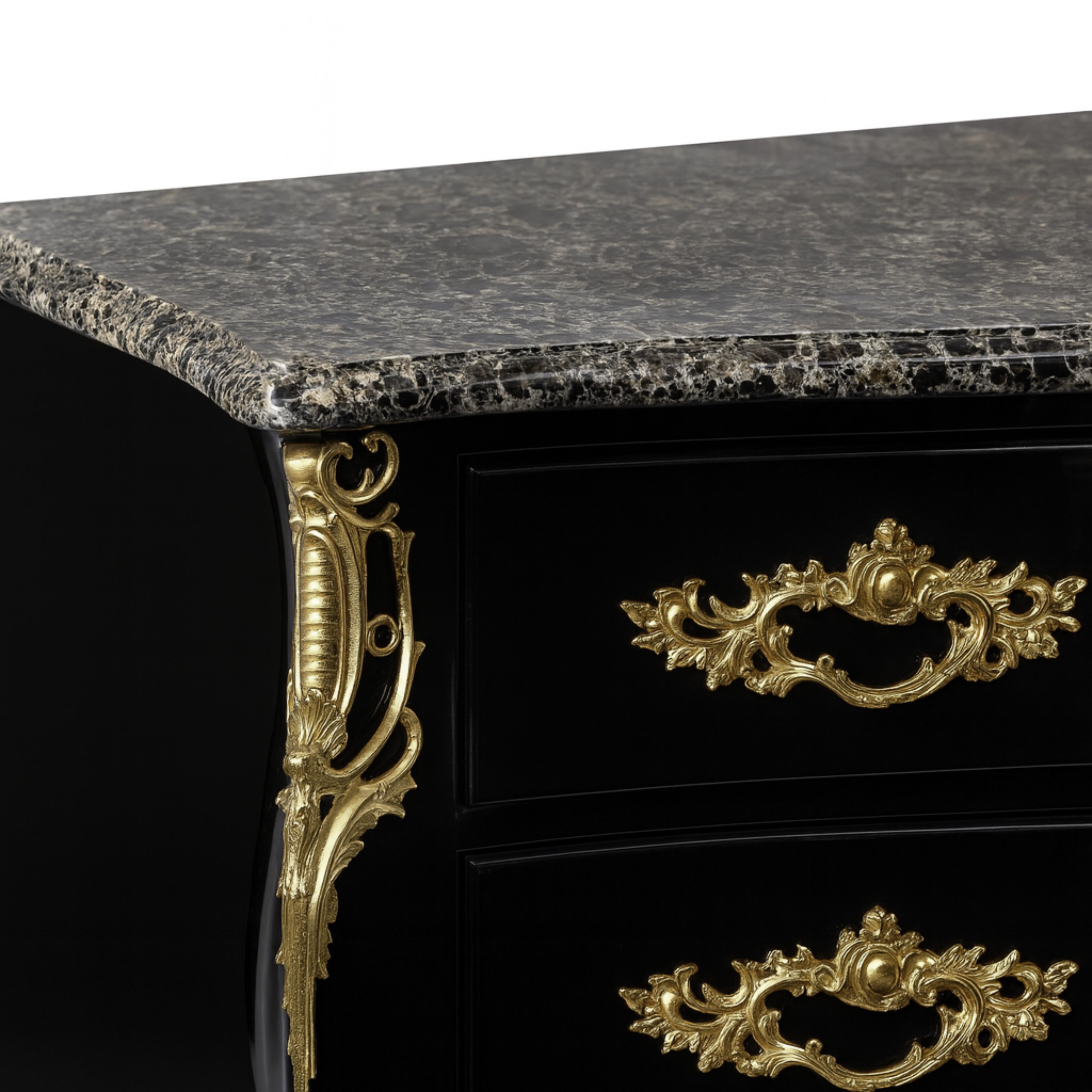 Cassettiera Bombé Luigi XV, XIX secolo in vendita 1