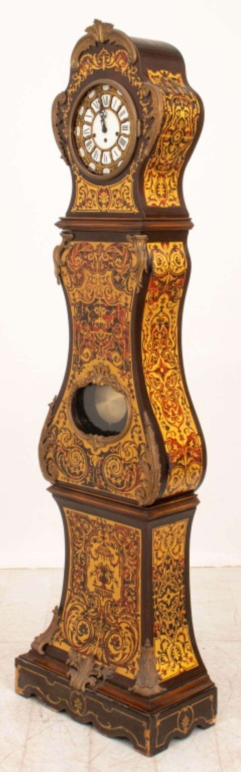 Louis XV Boulle Style Ormolu Long Case Clock In Good Condition In Astoria, NY