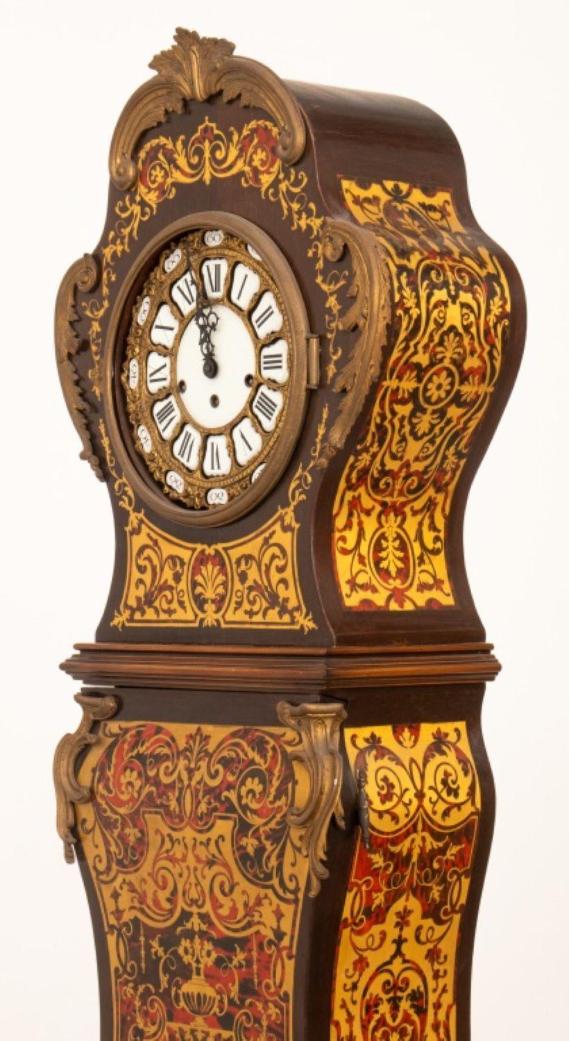 20th Century Louis XV Boulle Style Ormolu Long Case Clock