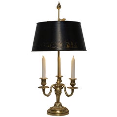 Louis XV Brass and Tole Bouillotte Lamp, French, 18th Century