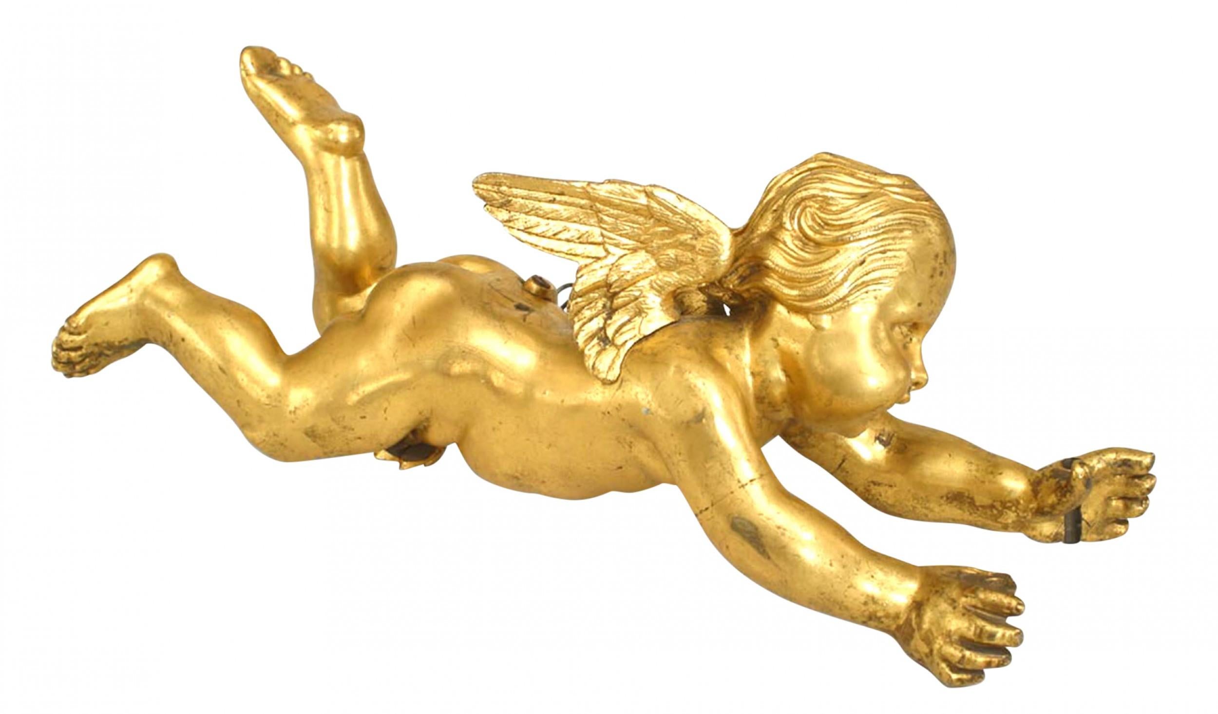Francese Cupido in bronzo dorato Luigi XV in vendita