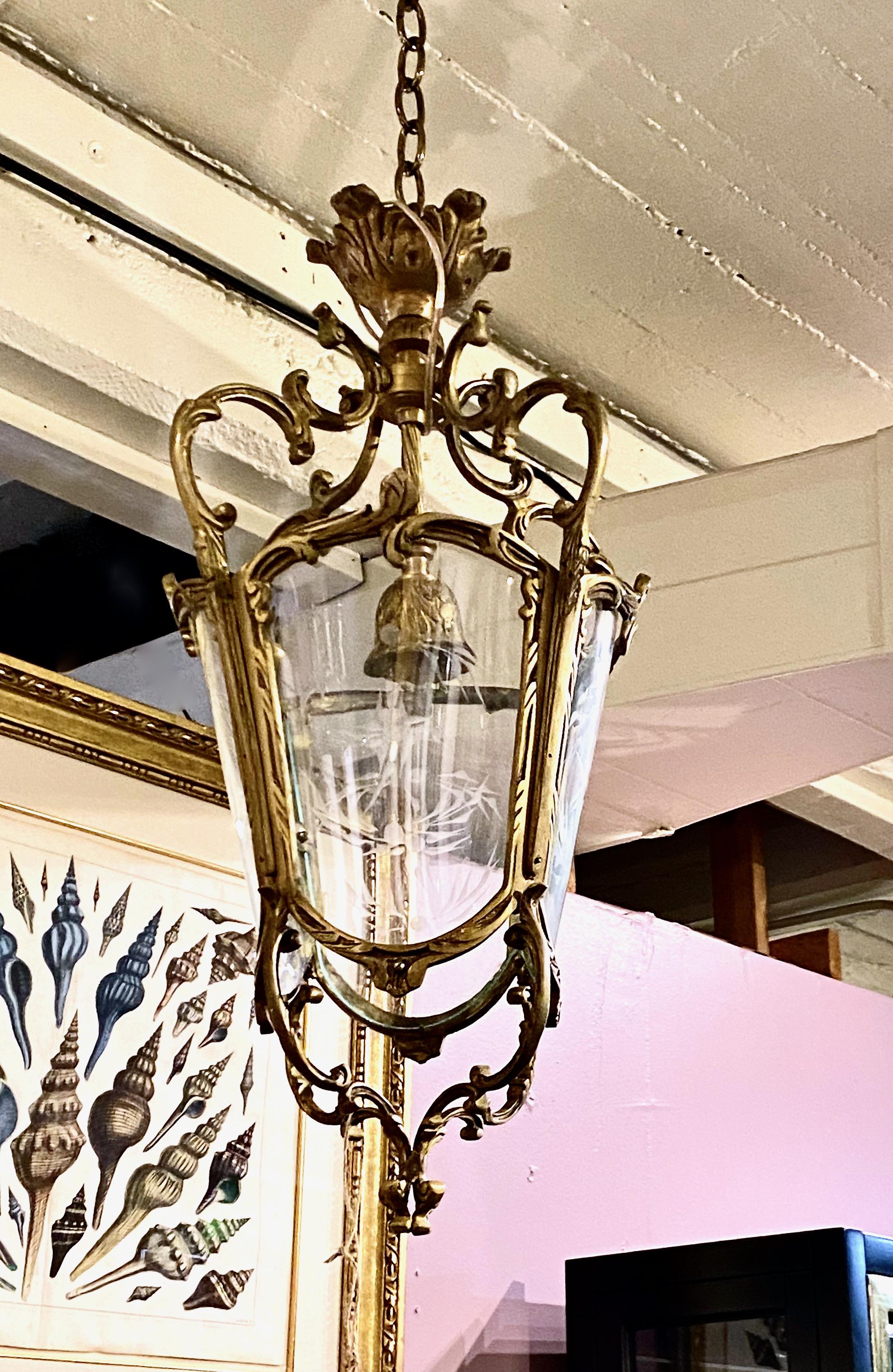 Louis XV Bronze Hall Lanterns For Sale 1