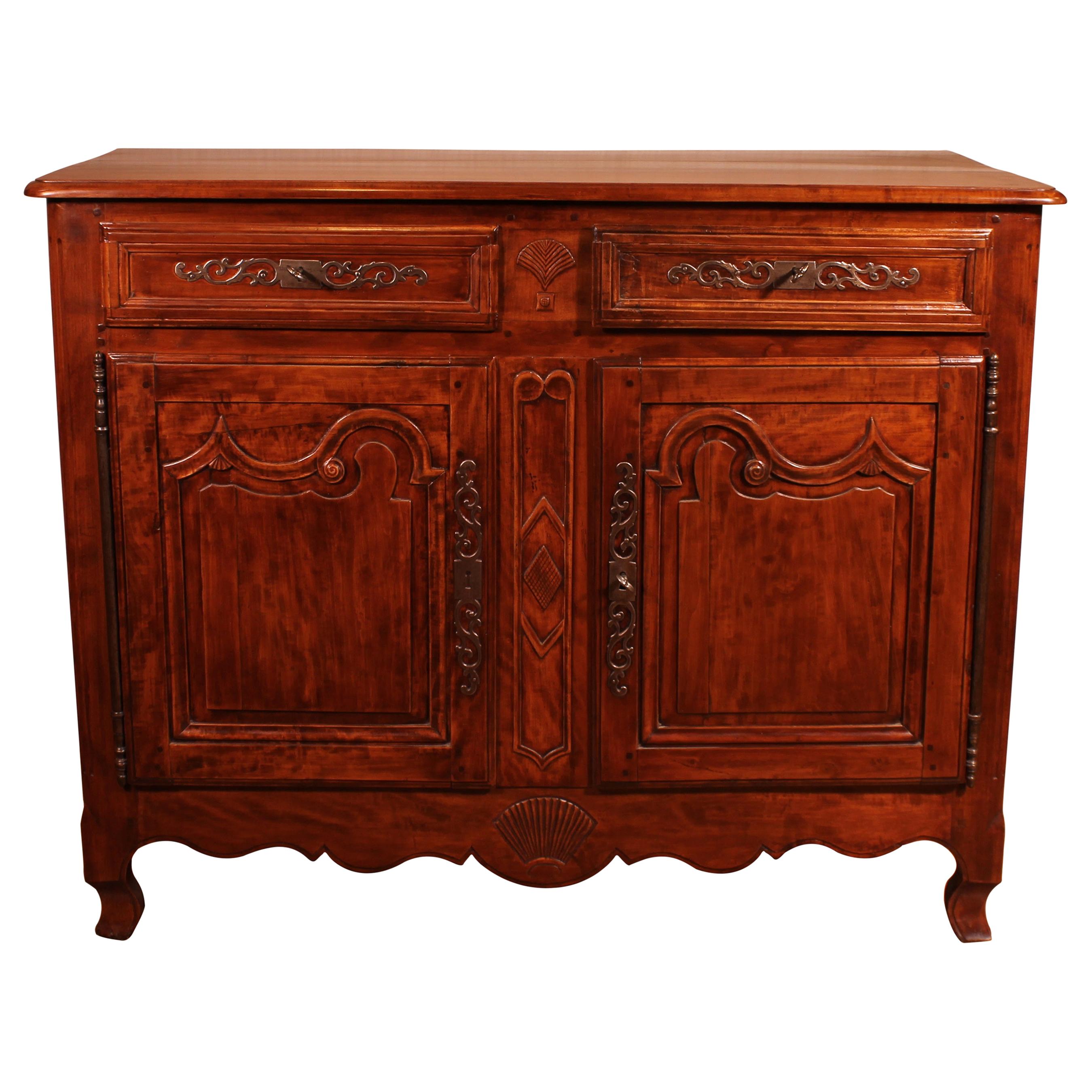 Louis XV Buffet in Cherrywood, 18th Century For Sale