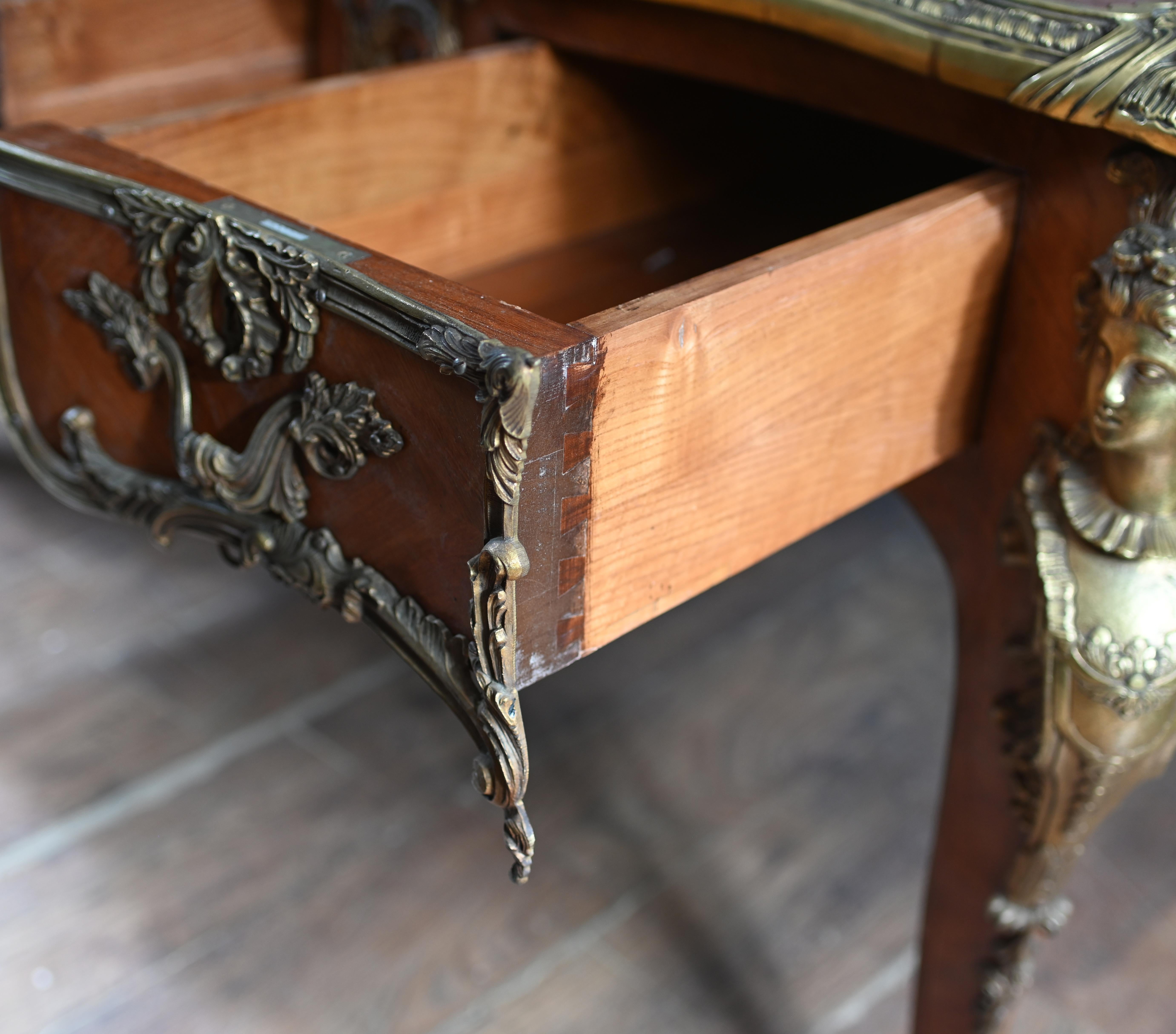 Scrivania Luigi XV Bureau Plat Francese 1890 in vendita 7
