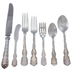 Louis XV by Roden Canada Sterling Silver Flatware Set for 6 Service 44 Pc Dinner