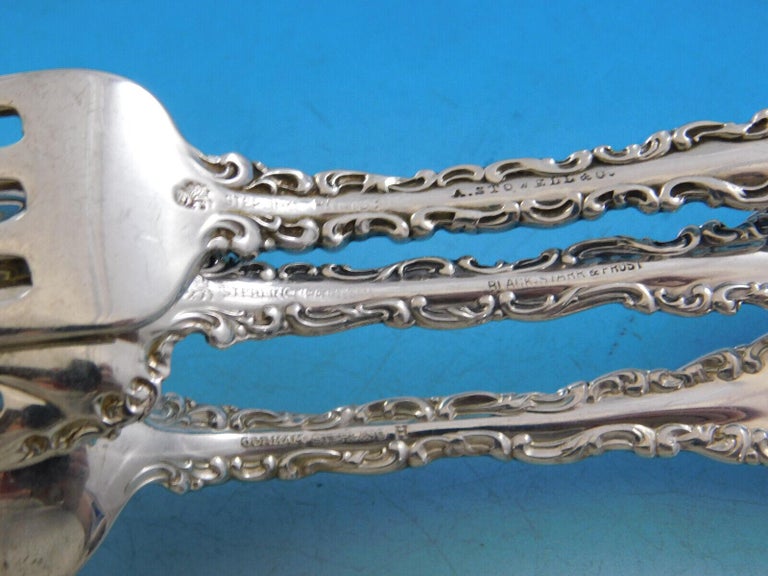 Louis XV by Whiting Sterling Silver Flatware Set for 8 Service 70 Pieces  For Sale at 1stDibs