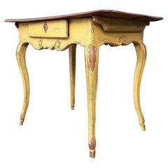 Louis XV Cabaret Table yellow small writing table