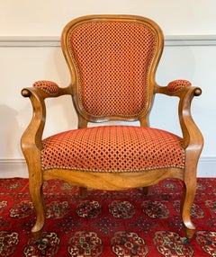 Louis XV Cabriolet Armchair Mid 19th Century