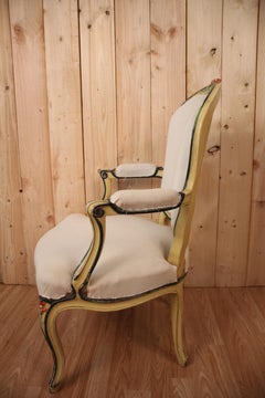 Fauteuil cabriolet Louis XV estampillé N.blanchard