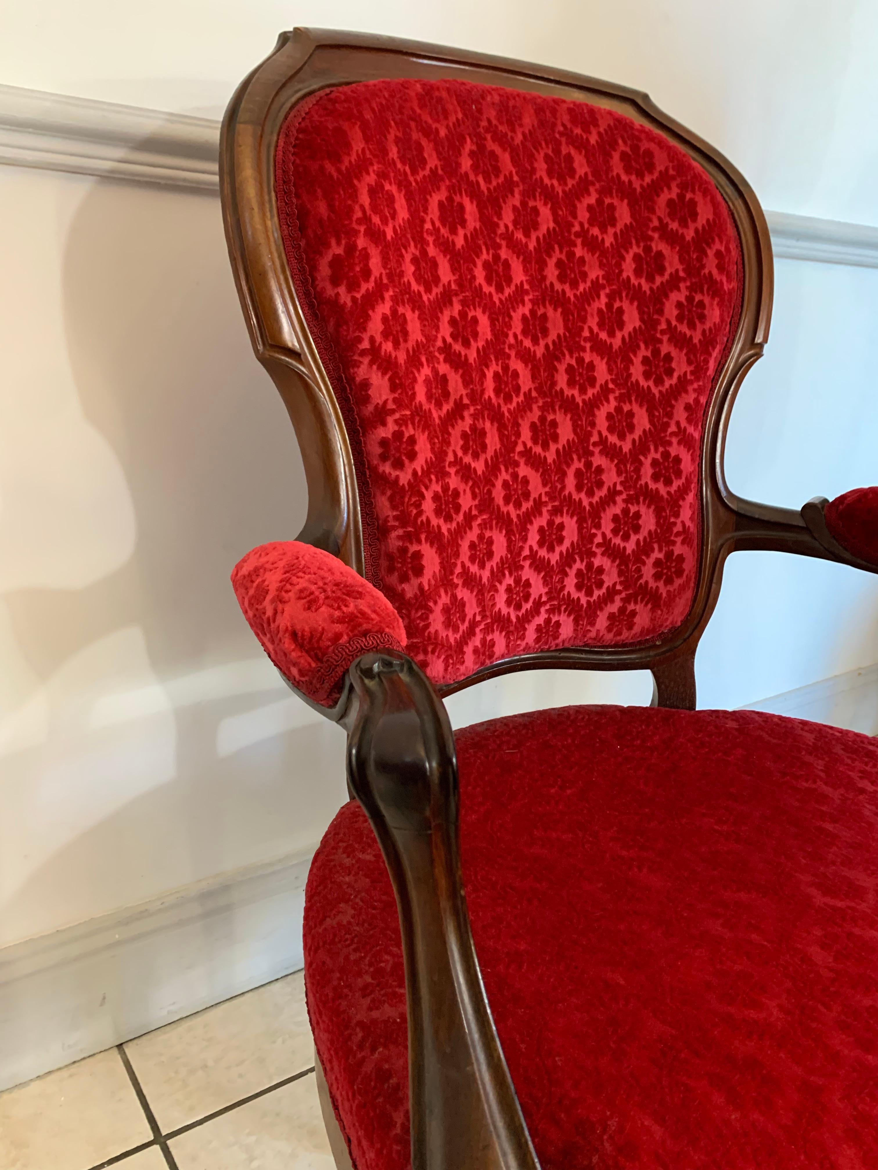 Louis XV Cabriolet Armchair 19th Century In Good Condition In Beuzevillette, FR