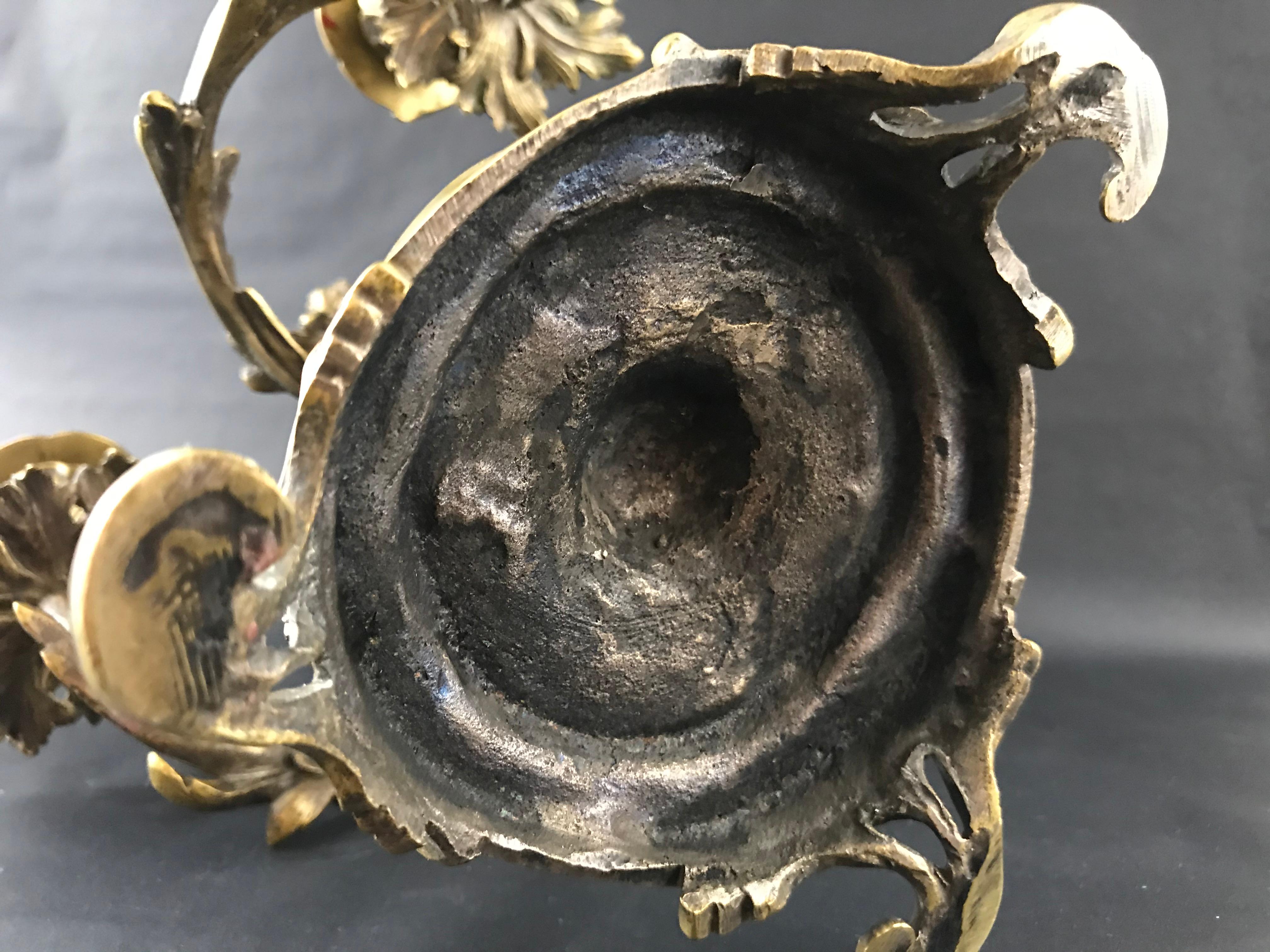 Louis XV Candelabra in Gilded Bronze 10