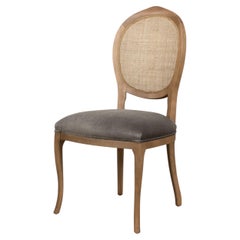 Louis XV Cane Back Dining Chairs in Driftwood, Sets of 2
