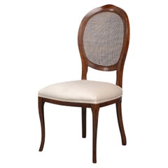 Louis XV Cane Back Dining Chairs in Walnut, Sets of 2