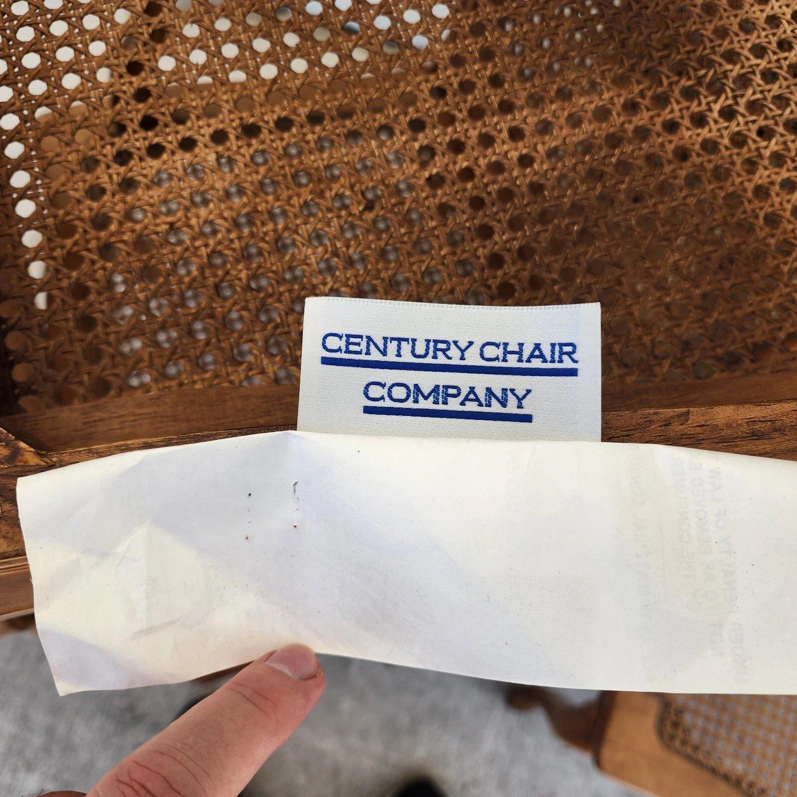Louis XV Caned Armchairs by Century Chair Co For Sale 8