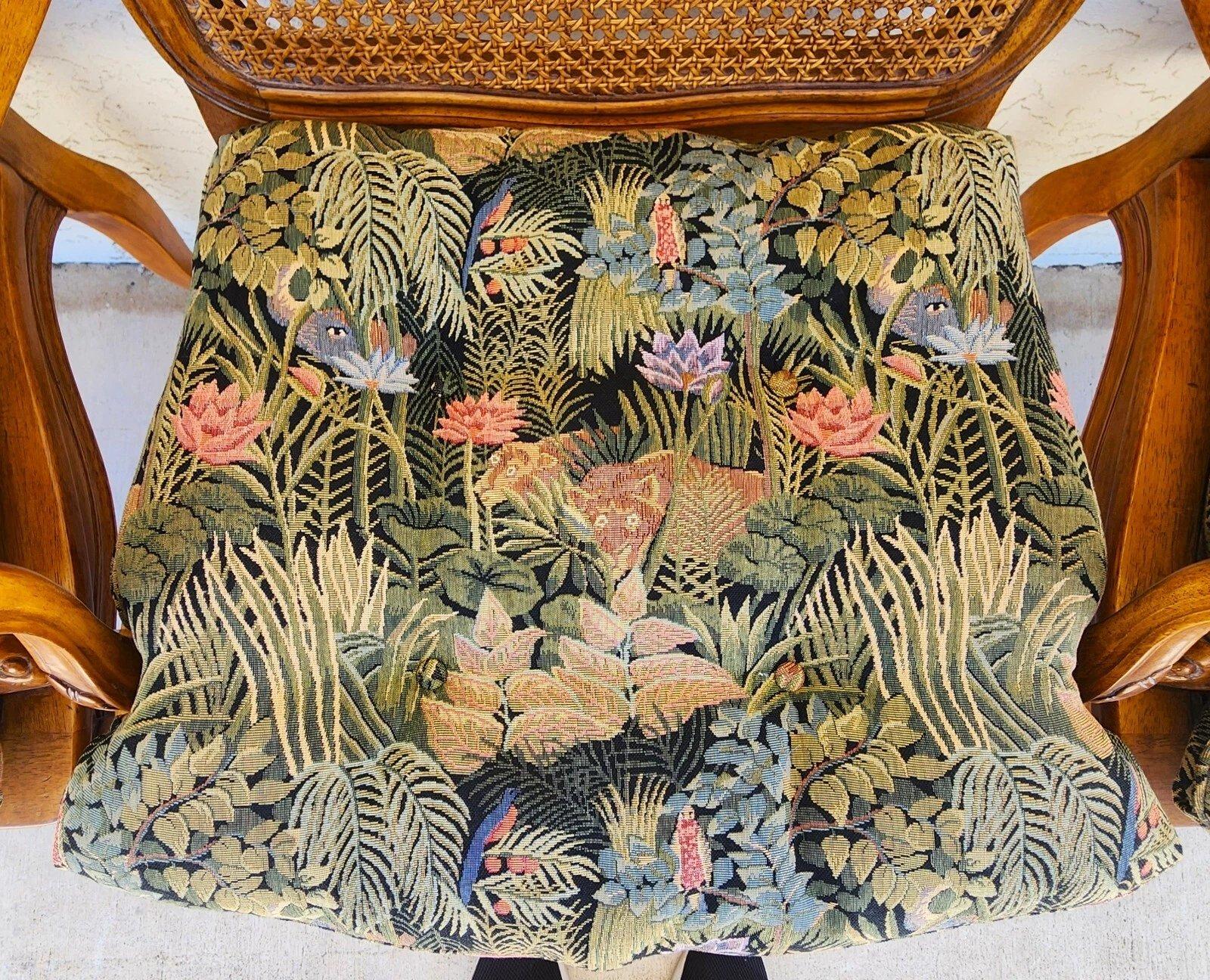Louis XV Caned Armchairs by Century Chair Co For Sale 3