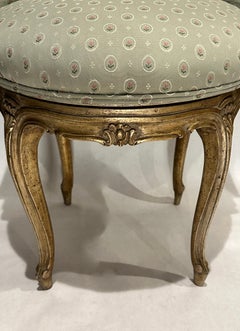 Louis XV Carved And Gilt Swivel Vanity Chair