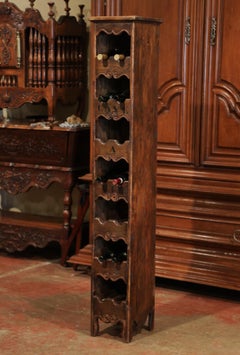 Louis XV Carved Fourteen Wine Bottle Storage Cabinet "Cave a Vin"