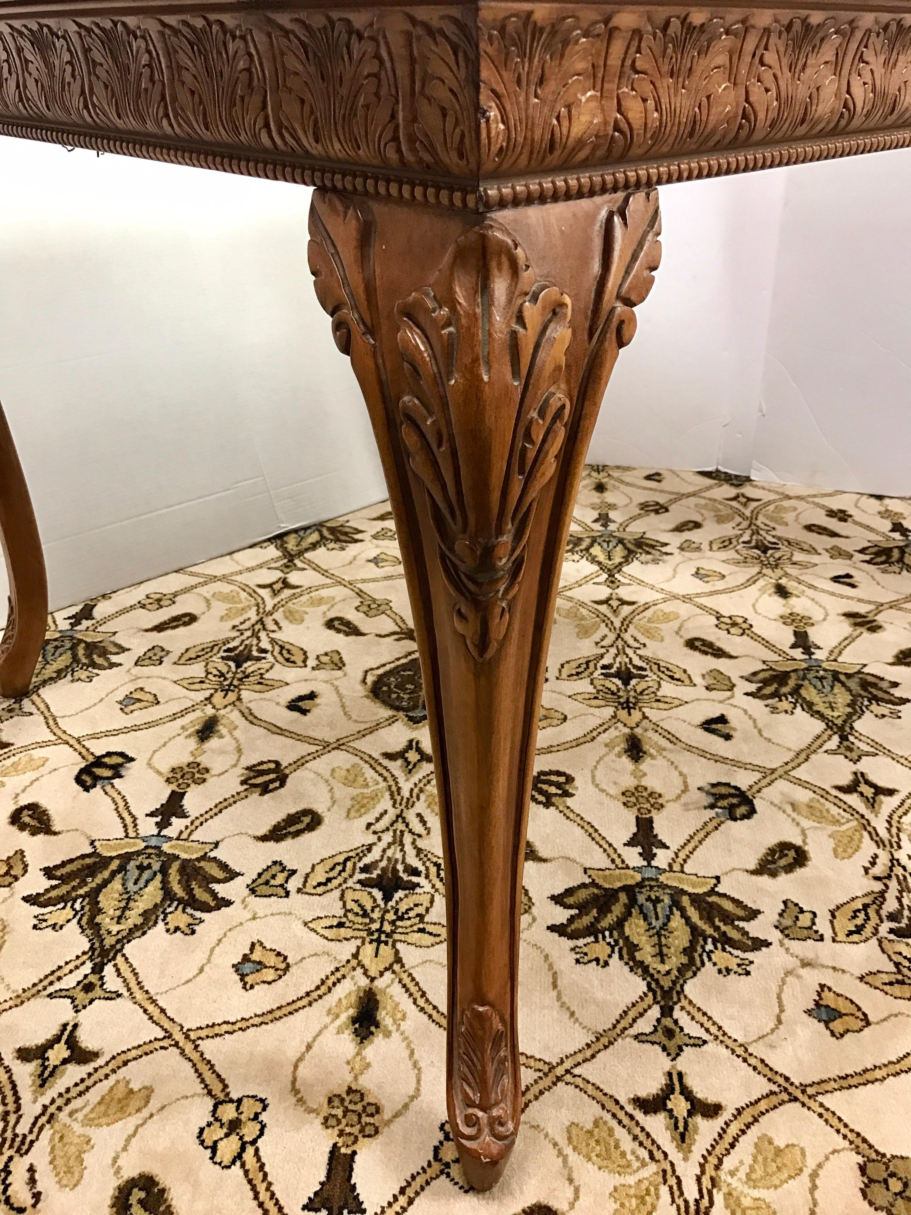 Louis XV Carved Fruitwood Center Game Table  In Good Condition In West Hartford, CT