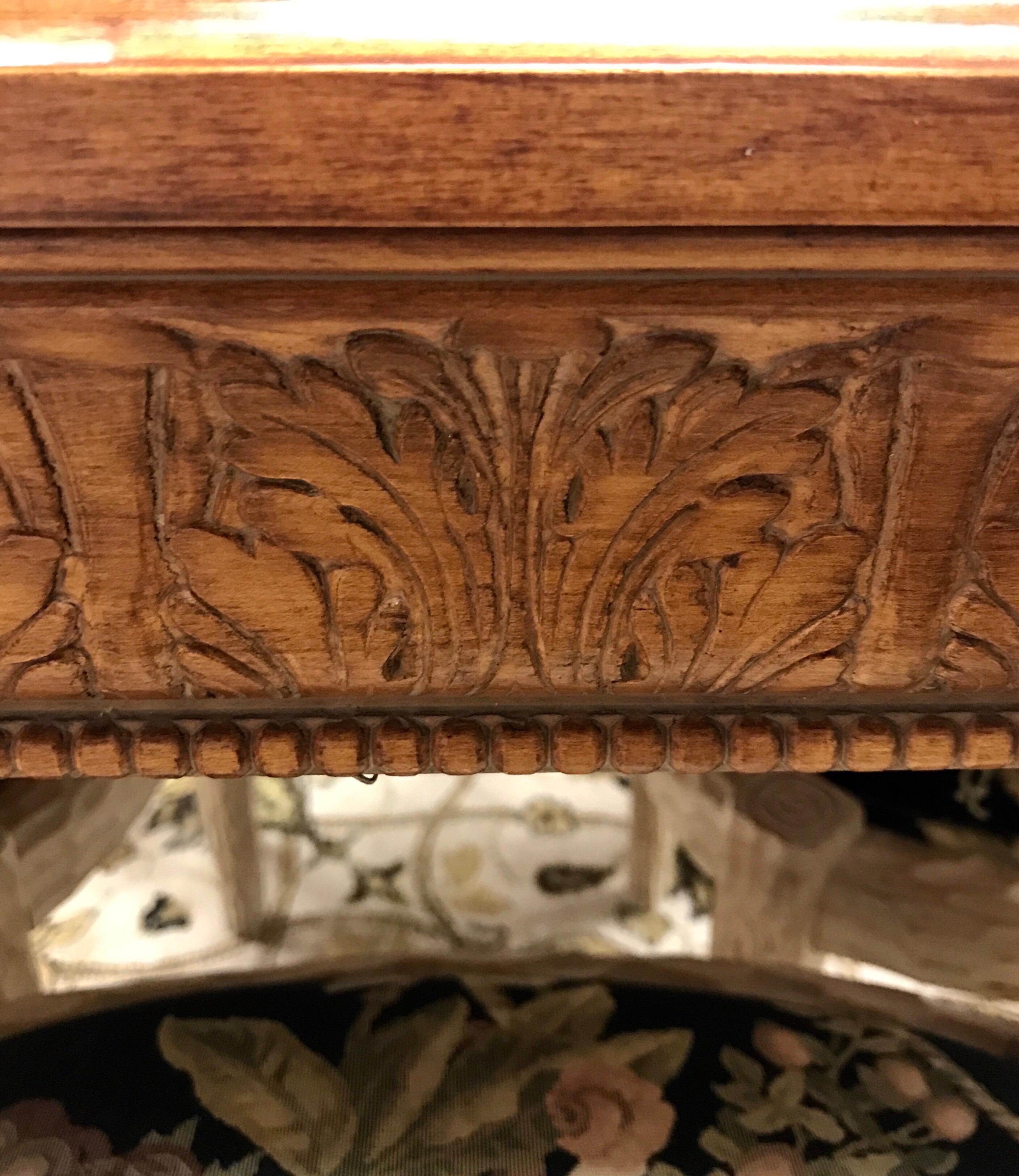 Louis XV Carved Fruitwood Center Game Table  3