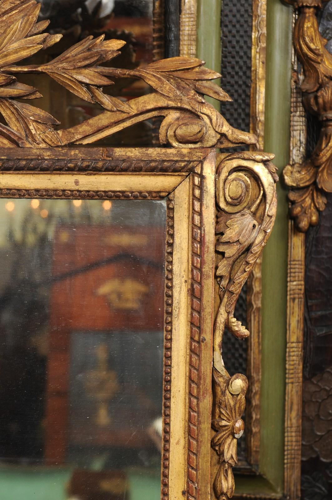 Louis XV Carved Giltwood Mirror, Mid-18th Century 3