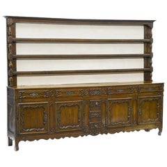 Louis XV Carved Oak Vaisselier, 18th Century
