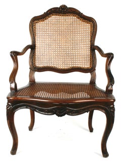 Louis XV Carved Walnut Armchair, c1740